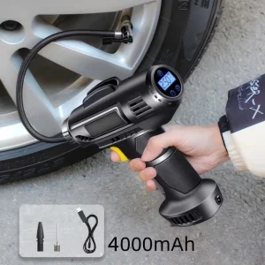 HAND RECHARGEABLE PUMP CORDLESS DIGITAL CAR TIRE INFLATOR TIRE AIR COMPRESSOR
